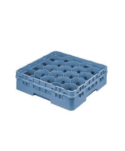Cambro - 20S418-151 / Cesta de lavado (50 x 50 cm) para copas y vasos con 20 comp. 1 alt. - dia. máx. 9,84 cm alt. máx. 11,8 cm