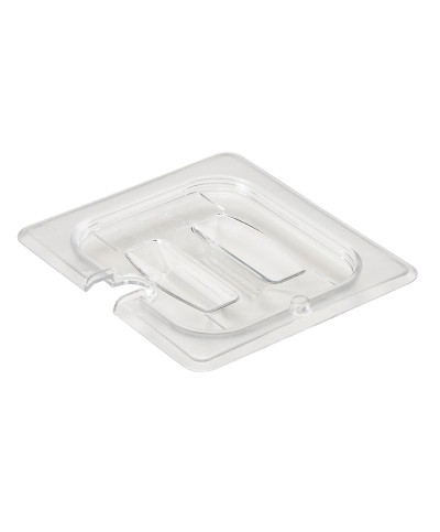 Cambro - 60CWCHN-135 / Tapa con muesca y asa de policarbonato GN 1/6 - (16,2 x 17,6 cm)