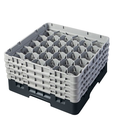 Cambro - 30S800-110 / Cesta de lavado (50 x 50 cm) copas y vasos con 30 comp. 4 alt. - dia. máx. 7,84 cm alt. máx. 21,7 cm