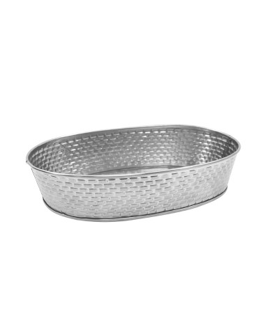 TableCraft - Bandeja ovalada 24,1 cm x 15,2 cm x 3,8 cm alto.- textura de ladrillos