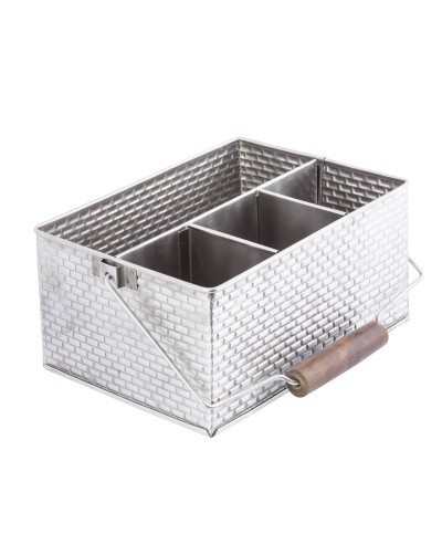 TableCraft - Caja porta cubiertos 27,3 x 21,6 x 12 cm