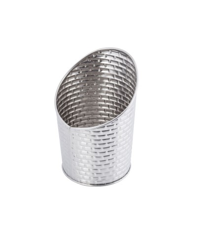 Tablecraft - Vaso inclinado para frituras. 8,5 x 8,5 x 11,5 cm - 265 ml