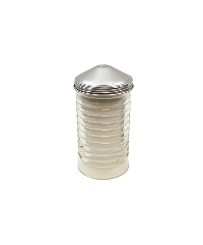 Tablecraft - Azucarero con tapa de acero inoxidable. 8 cm x 8 cm x 15 cm - 350 ml