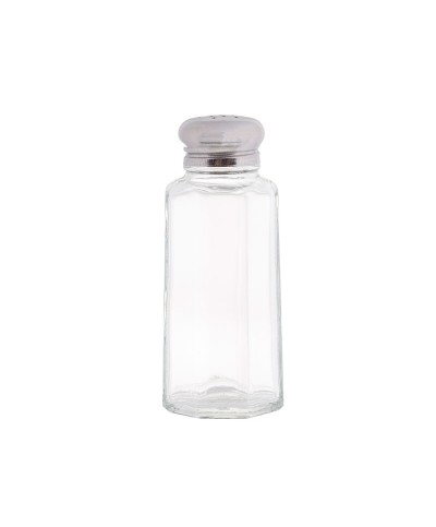 TableCraft - Salero y pimentero poligonales con tapa - 57 gr - 4 × 4 × 10 cm