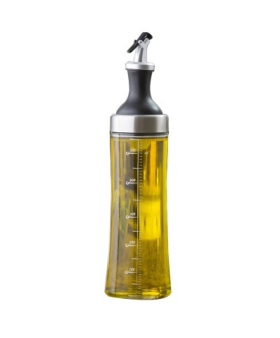 Tablecraft - Difusor de aceite de oliva con tapa de plástico y metal. 8 x 8 x 31 cm - 550 ml