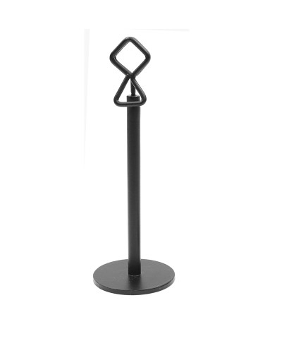 Tablecraft - Soporte con pinza recubierto de polvo negro. 30,5 cm