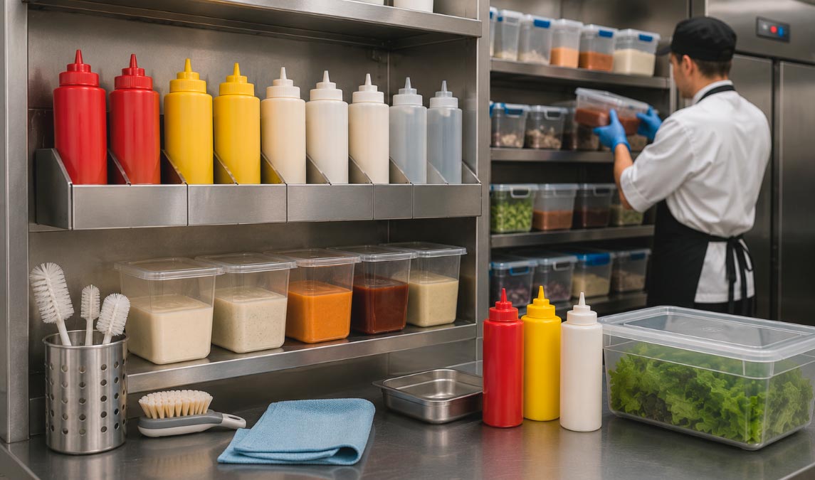 Cómo almacenar diferentes tipos de salsas de forma segura e higiénica