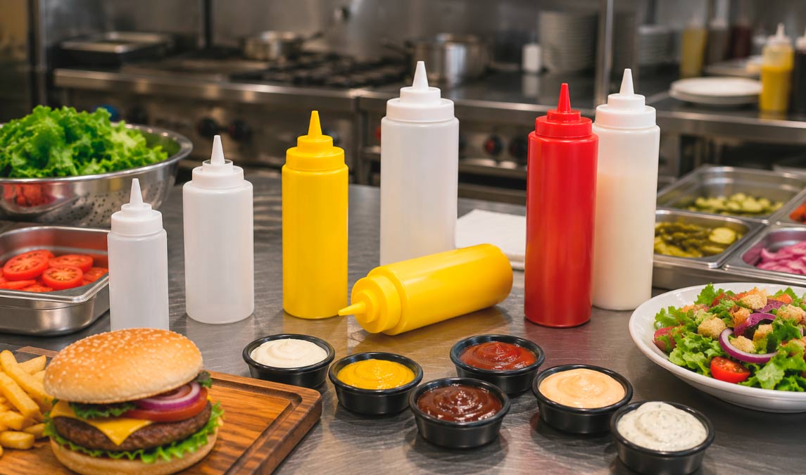 Tipos de salsas más utilizadas en restaurantes, bares y colectividades