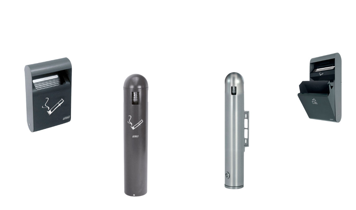 Tipos de cenicero de pared disponibles en DbMark