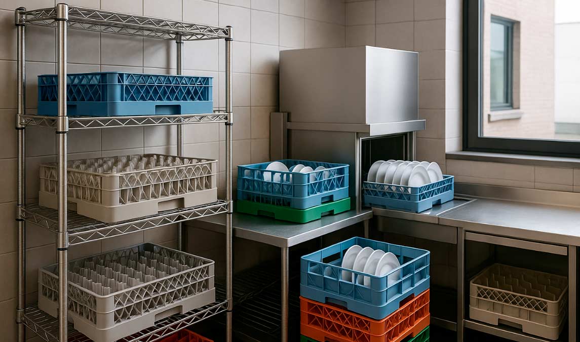 Cestas para lavavajillas y organización de cocina: claves para un flujo eficiente