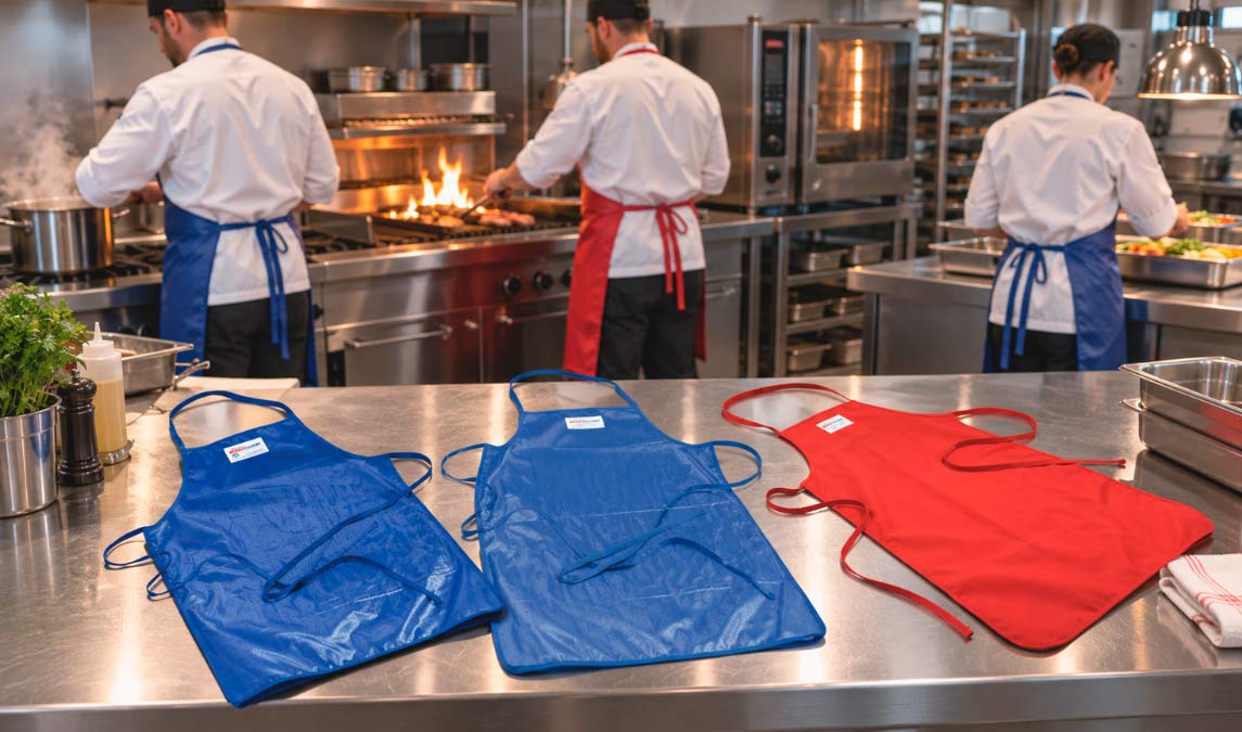Delantales cocina profesional de alta temperatura: protección en las zonas de mayor exigencia