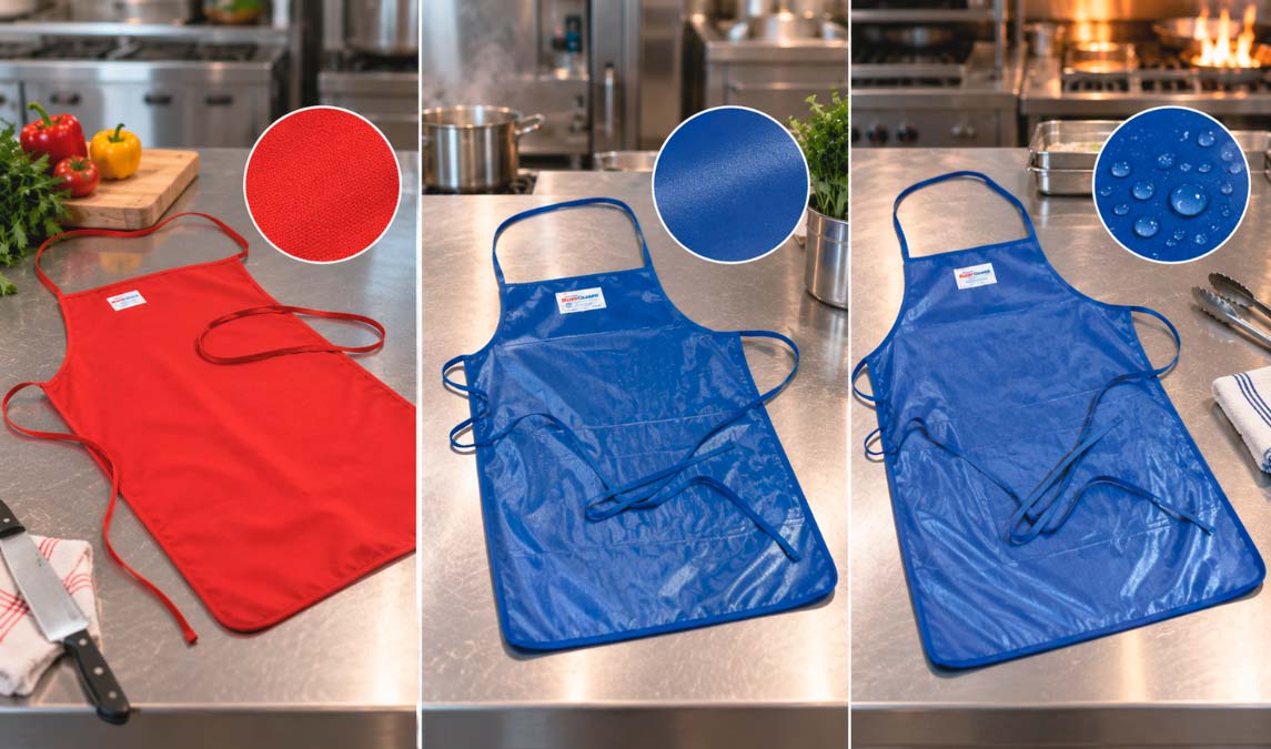 Materiales y resistencia de los delantales cocina profesional para el trabajo diario