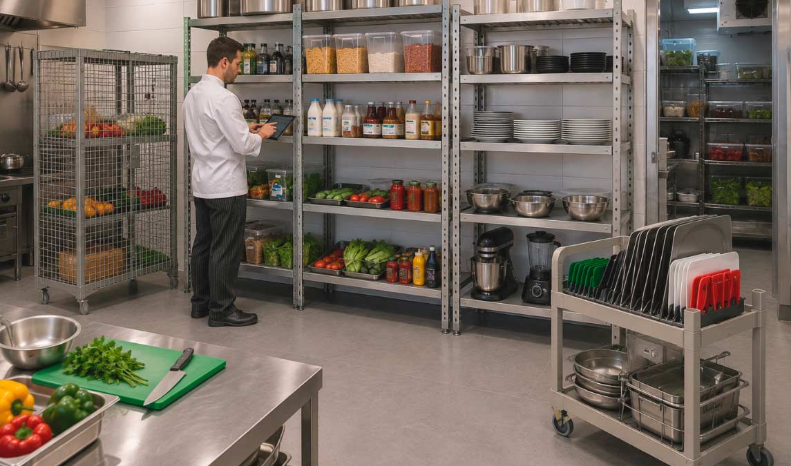 Cómo elegir una estantería cocina para uso profesional