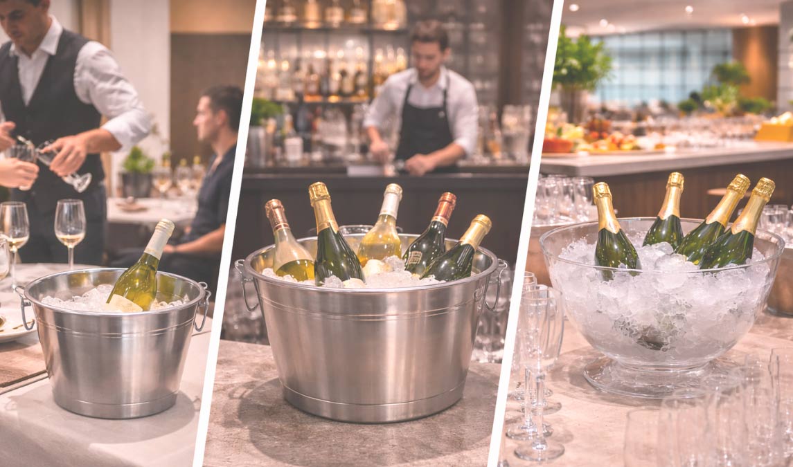 Ponchera para enfriar bebidas: usos más comunes en servicio profesional