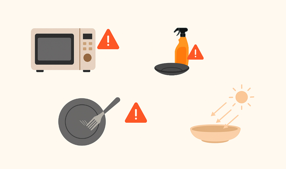 Desventajas de las vajillas de melamina que debes conocer