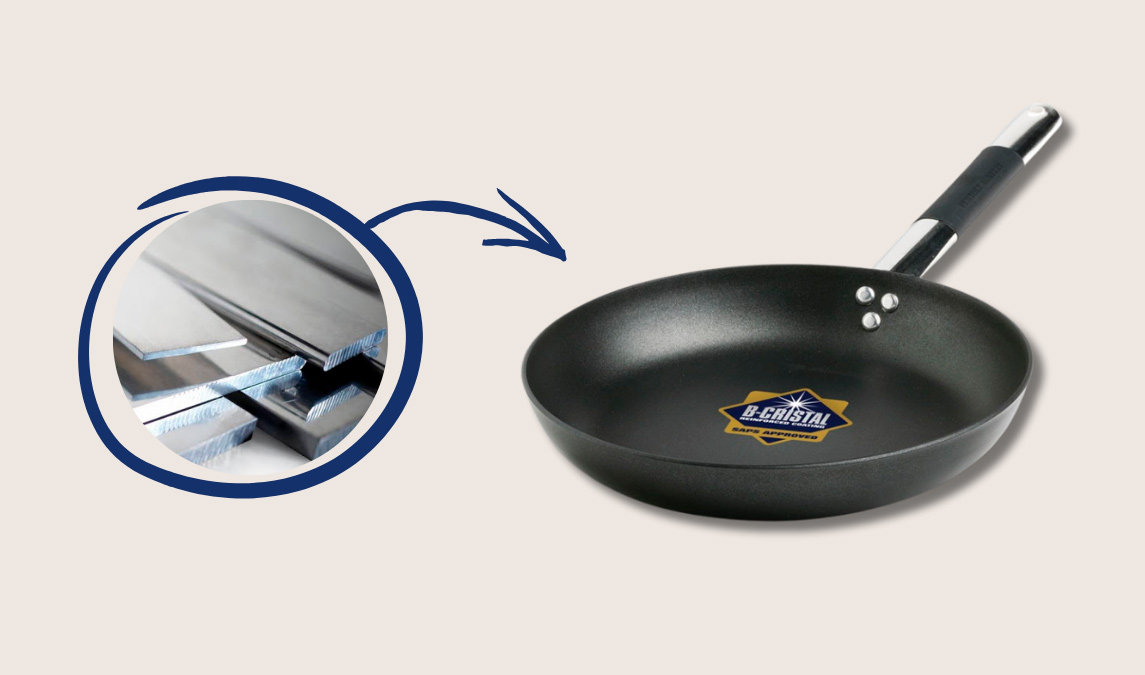 Beneficios de cocinar con sartenes de aluminio
