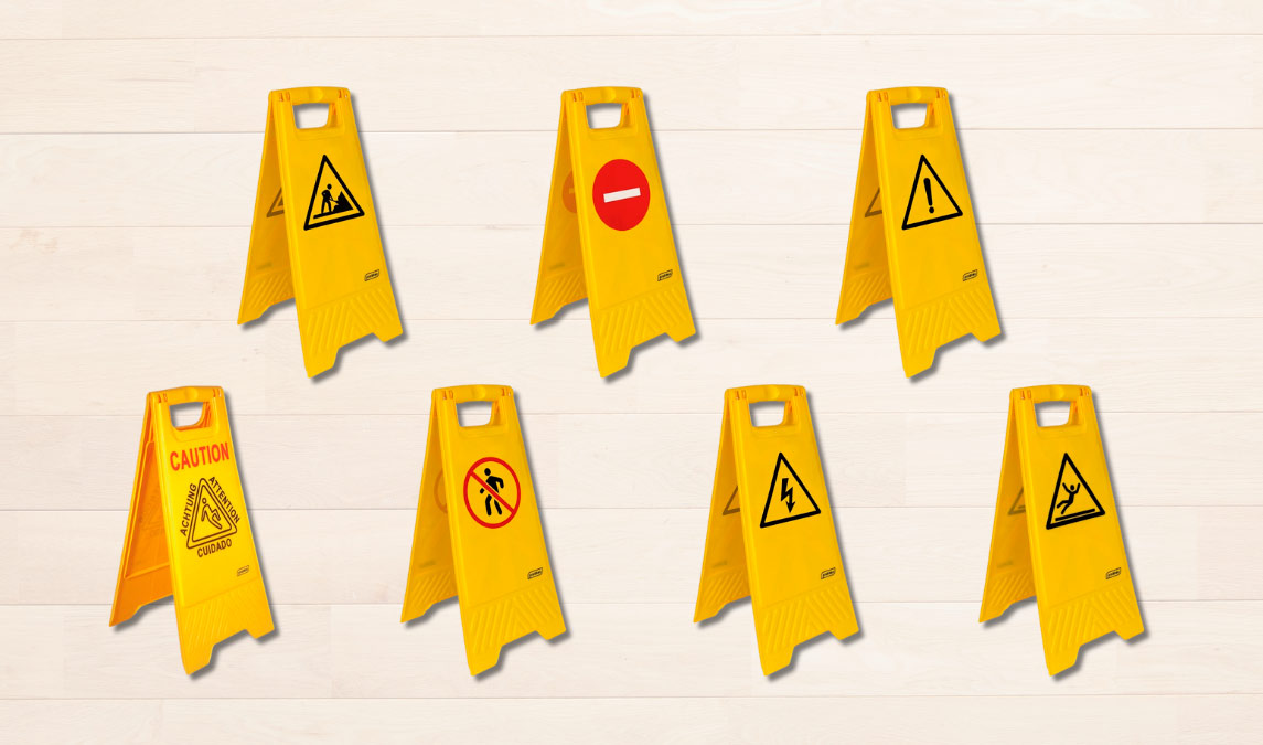 Tipos de señal de peligro según el riesgo a señalizar