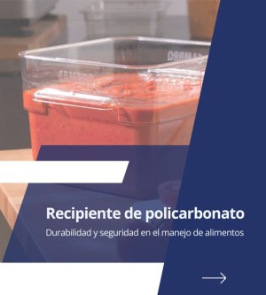 Recipiente de policarbonato: durabilidad y seguridad en el manejo de alimentos